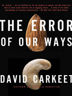 cover image of The Error of Our Ways